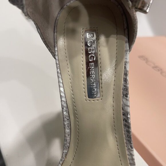 BCBGeneration BG-Manci Snakeskin Gladiator Strappy Buckle Stiletto Heels Sandals - Picture 4 of 4